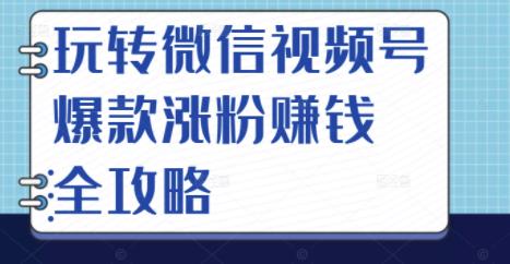 玩转微信视频号爆款涨粉赚钱全攻略,让你快速抓住流量风口,收获红利财富