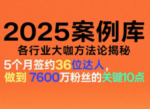 2025案例库,收录各行业大咖的方法论,各行业大咖方法论揭秘 2025案例库,收录各行业大咖的方法论,各行业大咖方法论揭秘