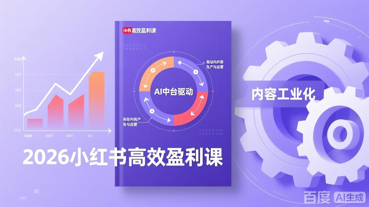 (17291期)2026小红书高效盈利课,流量双引擎+内容工业化+AI中台驱动,构建可复制的千万级营收模型 (17291期)2026小红书高效盈利课,流量双引擎+内容工业化+AI中台驱动,构建可复制的千万级营收模型