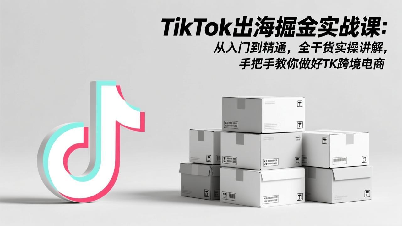 （17368期）TikTok出海掘金实战课：从入门到精通，全干货实操讲解，手把手教你做好TK跨境电商