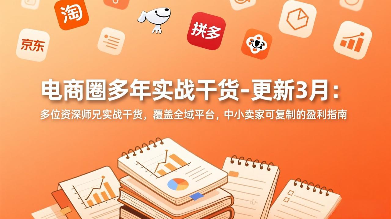 (17576期)电商圈多年实战干货-更新3月:多位资深师兄实战干货,覆盖全域平台,中小卖家可复制的盈利指南 (17576期)电商圈多年实战干货-更新3月:多位资深师兄实战干货,覆盖全域平台,中小卖家可复制的盈利指南