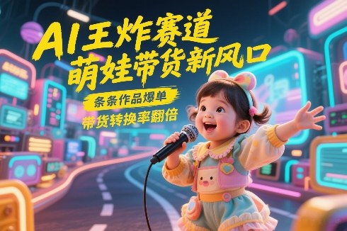 AI王炸赛道,萌娃带货新风口,条条作品爆单,带货转换率翻倍,核心逻辑拆解 AI王炸赛道,萌娃带货新风口,条条作品爆单,带货转换率翻倍,核心逻辑拆解