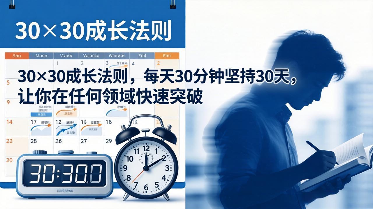 (18057期)付费文章:30×30成长法则,每天30分钟坚持30天,让你在任何领域快速突破 (18057期)付费文章:30×30成长法则,每天30分钟坚持30天,让你在任何领域快速突破