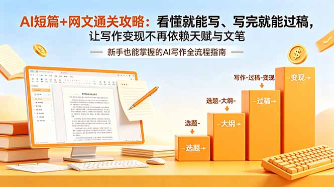 (18486期)AI短篇+网文通关攻略-更新4月:看懂就能写、写完就能过稿,让写作变现不再依赖天赋与文笔 (18486期)AI短篇+网文通关攻略-更新4月:看懂就能写、写完就能过稿,让写作变现不再依赖天赋与文笔
