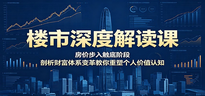 楼市深度解读课:房价步入触底阶段,剖析财富体系变革教你重塑个人价值认知 楼市深度解读课:房价步入触底阶段,剖析财富体系变革教你重塑个人价值认知