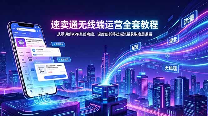 (18904期)速卖通无线端运营全套教程,从零讲解APP基础功能,深度剖析移动端流量获取底层逻辑 (18904期)速卖通无线端运营全套教程,从零讲解APP基础功能,深度剖析移动端流量获取底层逻辑