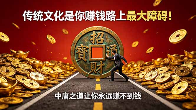 (18872期)付费文章:传统文化是你赚钱路上最大障碍!中庸之道让你永远赚不到钱 (18872期)付费文章:传统文化是你赚钱路上最大障碍!中庸之道让你永远赚不到钱