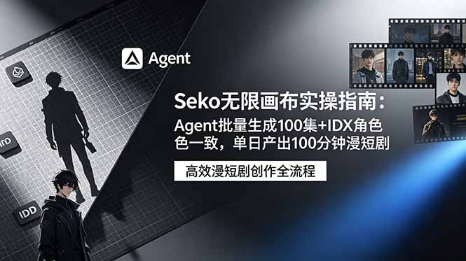 (19006期)Seko无限画布实操指南:Agent批量生成100集+IDX角色一致,单日产出100分钟漫短剧 (19006期)Seko无限画布实操指南:Agent批量生成100集+IDX角色一致,单日产出100分钟漫短剧