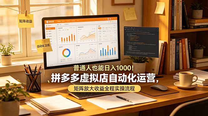 (19022期)普通人也能日入 1000!拼多多虚拟店自动化运营,矩阵放大收益全程实操流程 (19022期)普通人也能日入 1000!拼多多虚拟店自动化运营,矩阵放大收益全程实操流程