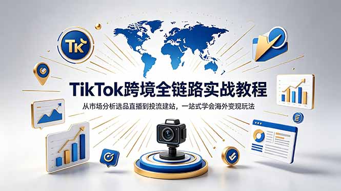 (18805期)TikTok+独立站跨境基础全套教程,拆解平台盈利逻辑,新手从零跑通变现全流程 (18805期)TikTok+独立站跨境基础全套教程,拆解平台盈利逻辑,新手从零跑通变现全流程