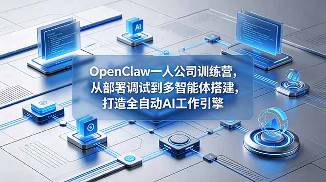 (18789期)OpenClaw 一人公司训练营,从部署调试到多智能体搭建,打造全自动 AI 工作引擎 (18789期)OpenClaw 一人公司训练营,从部署调试到多智能体搭建,打造全自动 AI 工作引擎