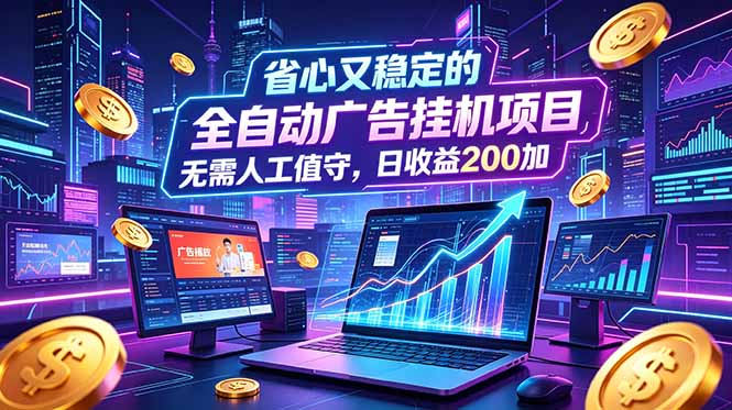 (18899期)全自动广告挂机项目,全程无需人工值守。稳定创收每日收益200+ (18899期)全自动广告挂机项目,全程无需人工值守。稳定创收每日收益200+