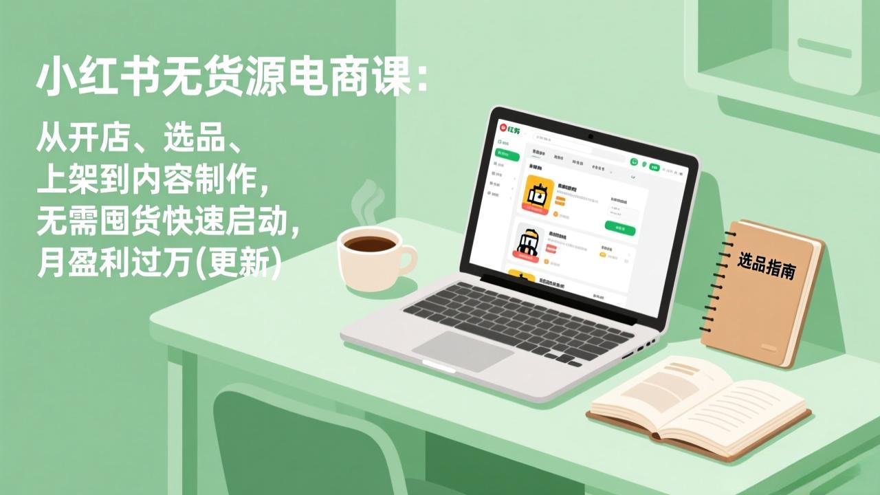 (19003期)小红书无货源电商课(6月22更新):从开店、选品、上架到内容制作,无需囤货快速启动,月盈利过万 (19003期)小红书无货源电商课(6月22更新):从开店、选品、上架到内容制作,无需囤货快速启动,月盈利过万