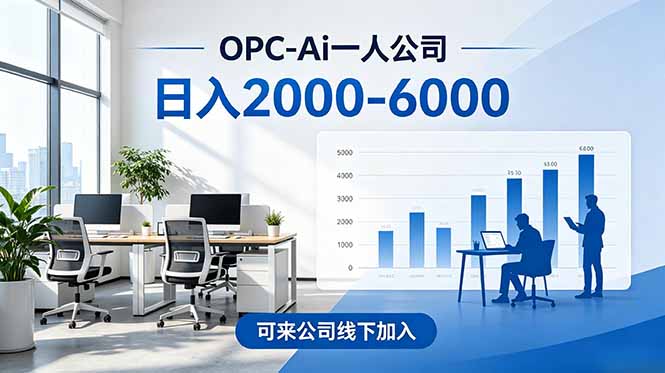 (18809期)2026创业新风口—OPC一人公司模式震撼首发!日收益2000-6000+,项目绿色长久,安全稳健,合... (18809期)2026创业新风口—OPC一人公司模式震撼首发!日收益2000-6000+,项目绿色长久,安全稳健,合...