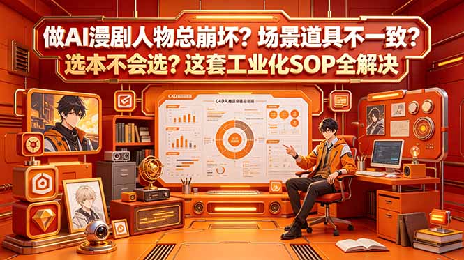 (18850期)做AI漫剧人物总崩坏?场景道具不一致?选本不会选?这套工业化SOP全解决 (更新) (18850期)做AI漫剧人物总崩坏?场景道具不一致?选本不会选?这套工业化SOP全解决 (更新)