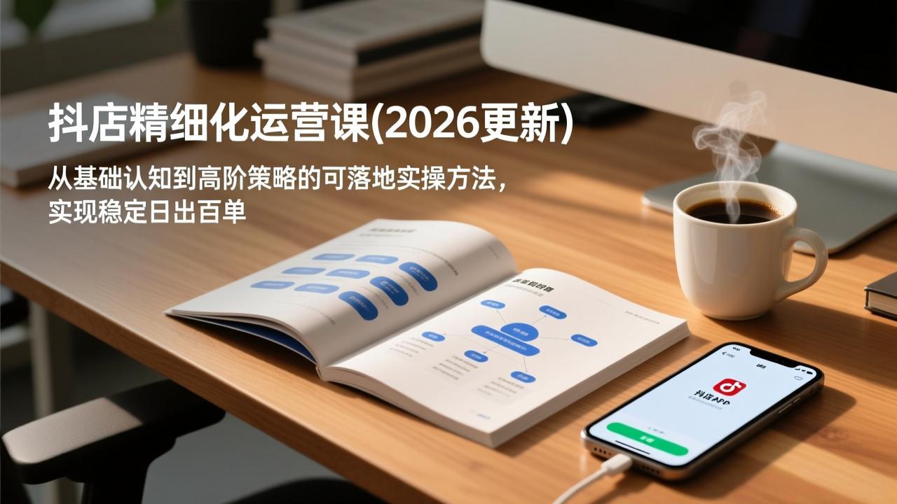 (18842期)抖店精细化运营课(更新6月),从基础认知到高阶策略的可落地实操方法,实现稳定日出百单 (18842期)抖店精细化运营课(更新6月),从基础认知到高阶策略的可落地实操方法,实现稳定日出百单