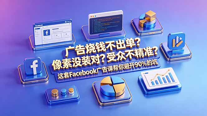 (18850期)广告烧钱不出单?像素没装对?受众不精准?这套Facebook广告课帮你避开90%的坑-原创双语字幕 (18850期)广告烧钱不出单?像素没装对?受众不精准?这套Facebook广告课帮你避开90%的坑-原创双语字幕