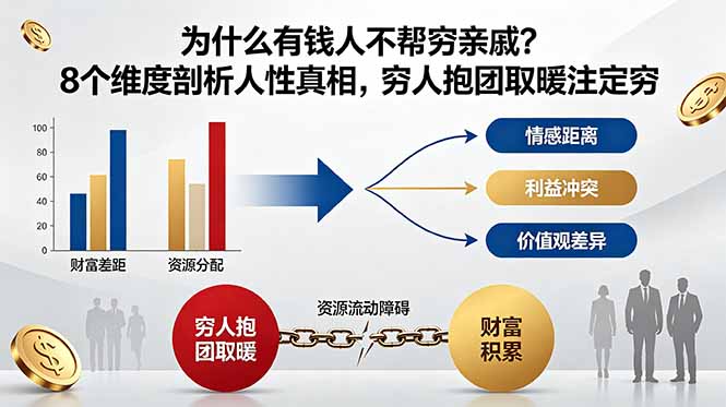 (18932期)付费文章:为什么有钱人不帮穷亲戚?8个维度剖析人性真相,穷人抱团取暖注定穷 (18932期)付费文章:为什么有钱人不帮穷亲戚?8个维度剖析人性真相,穷人抱团取暖注定穷
