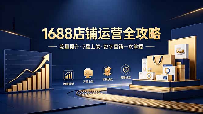(18976期)1688店铺没流量?产品上架不到7星?数字营销不会投?全套运营技能一次学(更新6月) (18976期)1688店铺没流量?产品上架不到7星?数字营销不会投?全套运营技能一次学(更新6月)