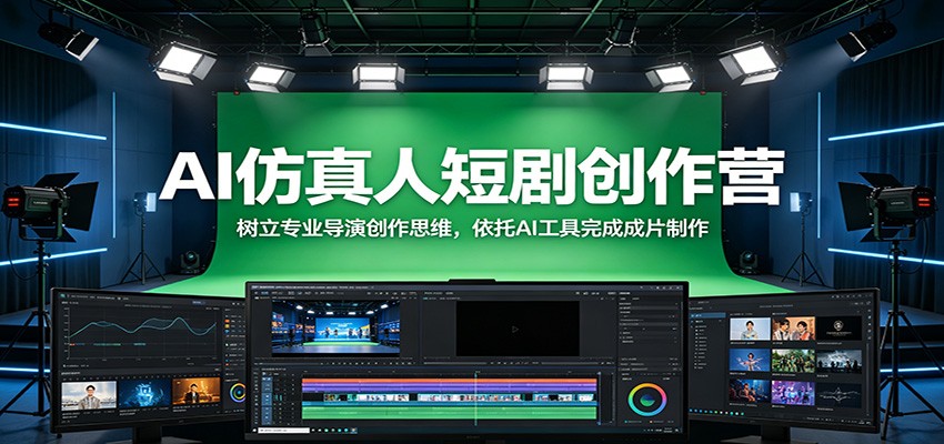 AI仿真人短剧创作营:树立专业导演创作思维,依托AI工具完成成片制作 AI仿真人短剧创作营:树立专业导演创作思维,依托AI工具完成成片制作
