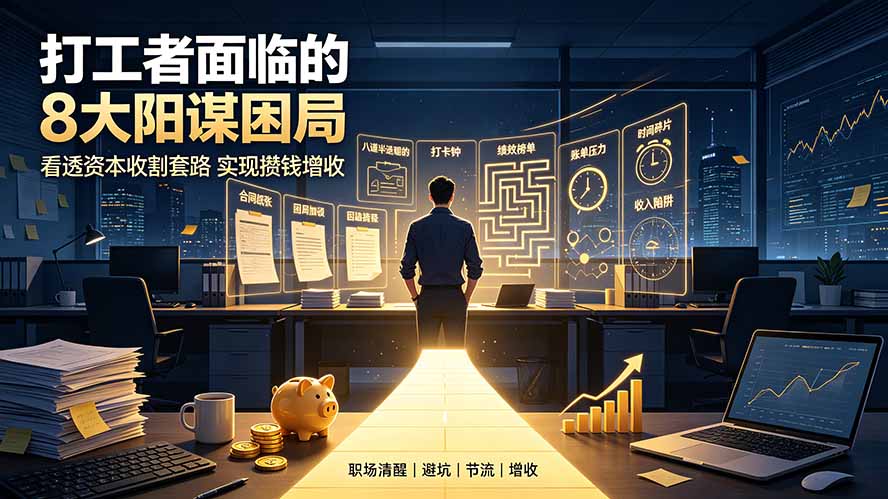 (19448期)付费文章:打工者面临的8大阳谋困局,看透资本收割套路实现攒钱增收 (19448期)付费文章:打工者面临的8大阳谋困局,看透资本收割套路实现攒钱增收
