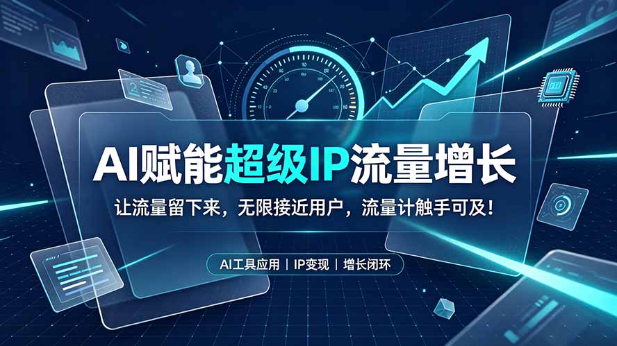 (19453期)AI赋能超级IP流量增长:让流量留下来,无限接近用户,流量计触手可及! (19453期)AI赋能超级IP流量增长:让流量留下来,无限接近用户,流量计触手可及!