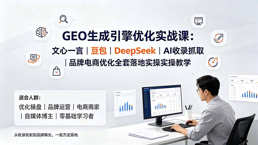 (19456期)GEO生成引擎优化实战课:文心一言|豆包|DeepSeek|AI收录抓取|品牌电商优化全套落地实操教学 (19456期)GEO生成引擎优化实战课:文心一言|豆包|DeepSeek|AI收录抓取|品牌电商优化全套落地实操教学
