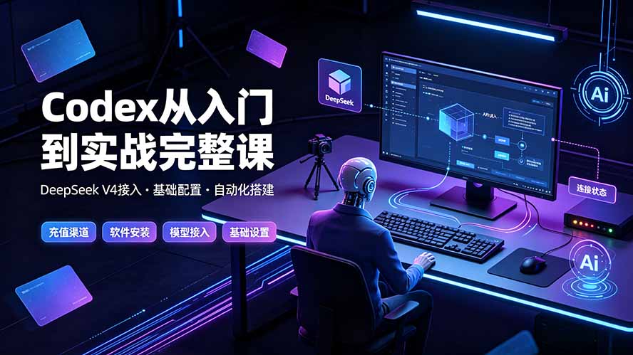 (19257期)Codex从入门到实战完整课|充值·安装·接入DeepSeek,记忆·插件·Skill·CLI·MCP全拆解 (19257期)Codex从入门到实战完整课|充值·安装·接入DeepSeek,记忆·插件·Skill·CLI·MCP全拆解