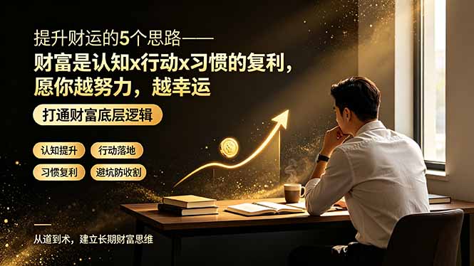 (19233期)付费文章:提升财运的5个思路——财富是认知x行动x习惯的复利,愿你越努力,越幸运 (19233期)付费文章:提升财运的5个思路——财富是认知x行动x习惯的复利,愿你越努力,越幸运