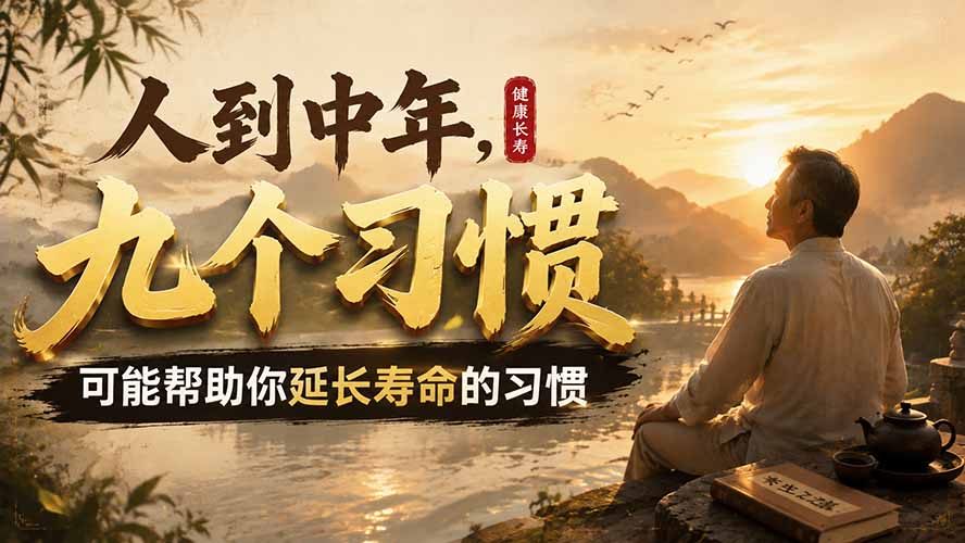 (19707期)付费文章:人到中年,九个可能帮助你延长寿命的习惯 (19707期)付费文章:人到中年,九个可能帮助你延长寿命的习惯