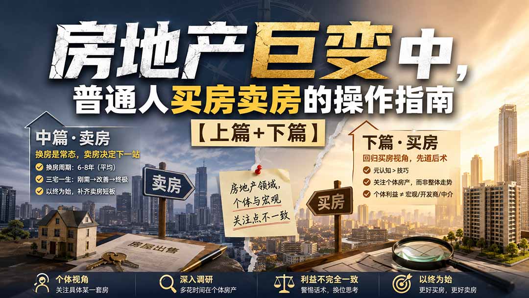 (20021期)付费文章:房地产巨变中,普通人买房卖房的操作指南【上篇+下篇】 (20021期)付费文章:房地产巨变中,普通人买房卖房的操作指南【上篇+下篇】
