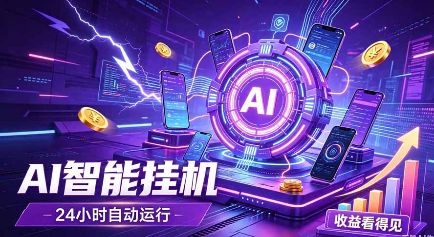 (19755期)AI智能广告挂机,躺赚新模式 设备托管运行,解放双手持续变现 (19755期)AI智能广告挂机,躺赚新模式 设备托管运行,解放双手持续变现