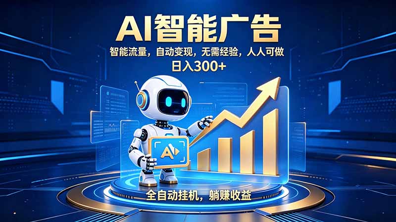 (19957期)轻资产新赛道,全自动AI广告,打造持续收益 (19957期)轻资产新赛道,全自动AI广告,打造持续收益