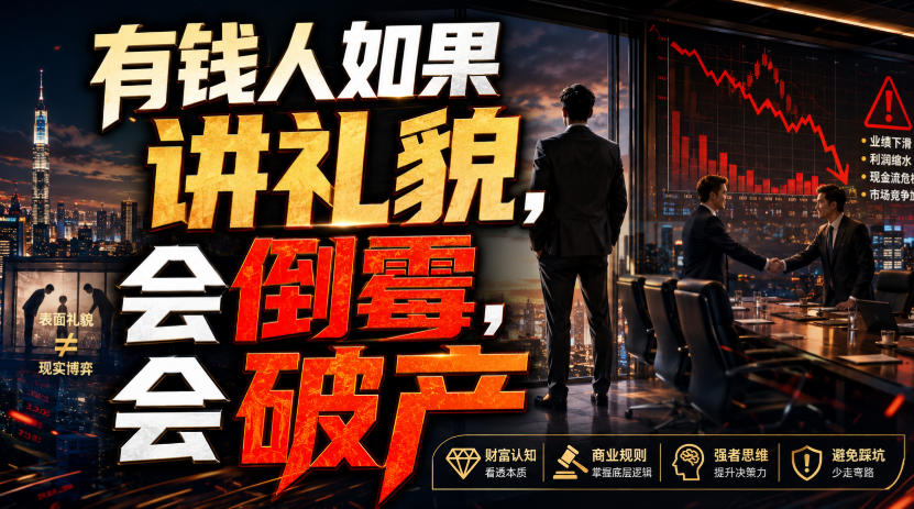 付费文章:有钱人如果讲礼貌,会倒霉,会破产 付费文章:有钱人如果讲礼貌,会倒霉,会破产