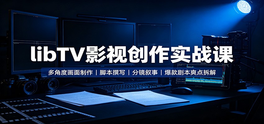 libTV影视创作实战课:多角度画面制作,脚本撰写,分镜叙事,爆款剧本爽点拆解 libTV影视创作实战课:多角度画面制作,脚本撰写,分镜叙事,爆款剧本爽点拆解
