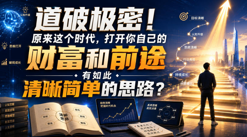 公众号灏泽异谈付费文:道破极密!原来这个时代,打开你自己的财富和前途,有如此清晰简单的思路?! 公众号灏泽异谈付费文:道破极密!原来这个时代,打开你自己的财富和前途,有如此清晰简单的思路?!