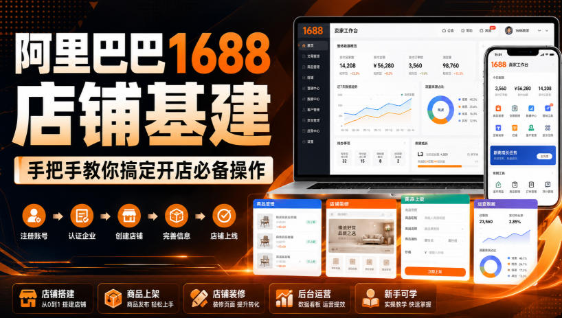 阿里巴巴1688店铺基建,手把手教你搞定开店必备操作(更新8月) 阿里巴巴1688店铺基建,手把手教你搞定开店必备操作(更新8月)