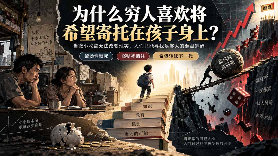 (20318期)社群精品文章:为什么穷人喜欢将希望寄托在孩子身上? (20318期)社群精品文章:为什么穷人喜欢将希望寄托在孩子身上?