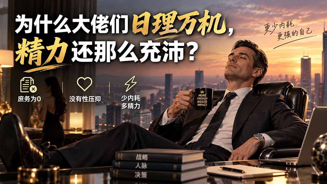 (20244期)付费文章:为什么大佬们日理万机,精力还那么充沛? (20244期)付费文章:为什么大佬们日理万机,精力还那么充沛?