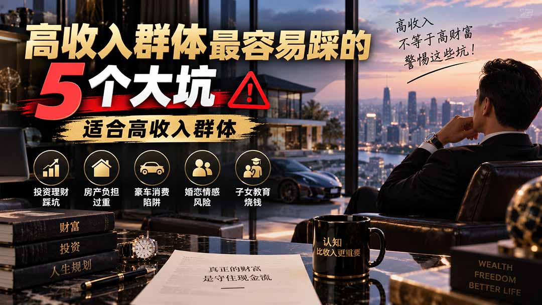 (20289期)付费文章:高收入群体最容易踩的5个大坑,适合高收入群体 (20289期)付费文章:高收入群体最容易踩的5个大坑,适合高收入群体