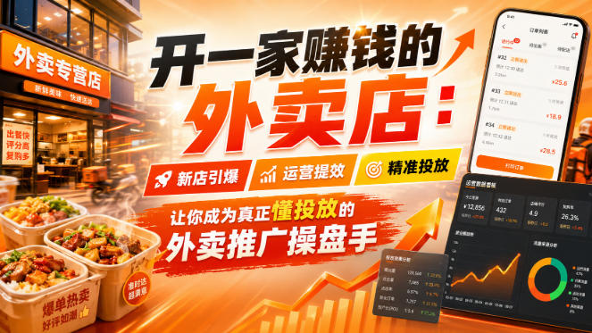 开一家賺钱的外卖店:新店引爆·运营提效·精准投放,让你成为真正懂投放的外卖推广操盘手 开一家賺钱的外卖店:新店引爆·运营提效·精准投放,让你成为真正懂投放的外卖推广操盘手