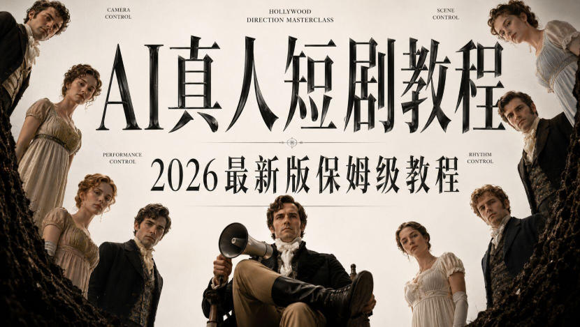 AI真人短剧制作全流程,AI视频大佬专为零基础研制的AI短剧教程,保姆级教程,新手一学就会! AI真人短剧制作全流程,AI视频大佬专为零基础研制的AI短剧教程,保姆级教程,新手一学就会!