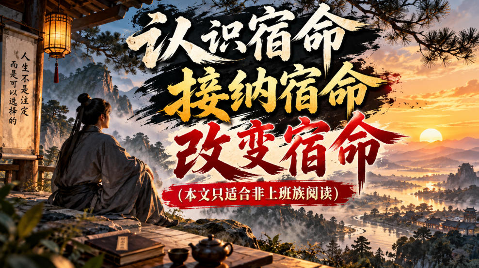 某公众号付费文章:认识宿命,接纳宿命,改变宿命(本文只适合非上班族阅读) 某公众号付费文章:认识宿命,接纳宿命,改变宿命(本文只适合非上班族阅读)