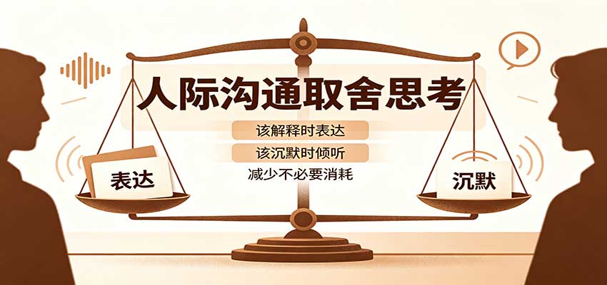 人际沟通取舍思考:分清解释与沉默边界,拿捏职场生活沟通分寸减少情绪内耗 人际沟通取舍思考:分清解释与沉默边界,拿捏职场生活沟通分寸减少情绪内耗