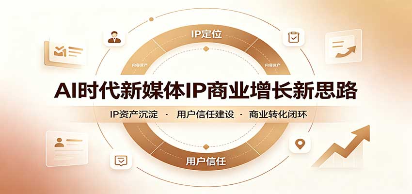 AI时代新媒体IP商业增长新思路:摒弃复杂运营套路,用极简思维打通获客路径 AI时代新媒体IP商业增长新思路:摒弃复杂运营套路,用极简思维打通获客路径