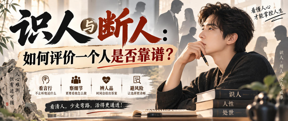 付费文章:识人与断人:如何评价一个人是否靠谱? 付费文章:识人与断人:如何评价一个人是否靠谱?