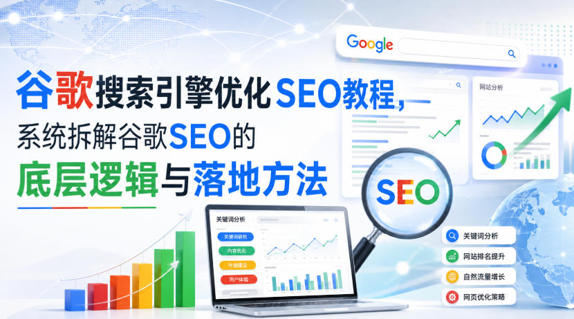 小白新君SEO·谷歌搜索引擎优化SEO教程,系统拆解谷歌SEO的底层逻辑与落地方法(部分更新2026) 小白新君SEO·谷歌搜索引擎优化SEO教程,系统拆解谷歌SEO的底层逻辑与落地方法(部分更新2026)