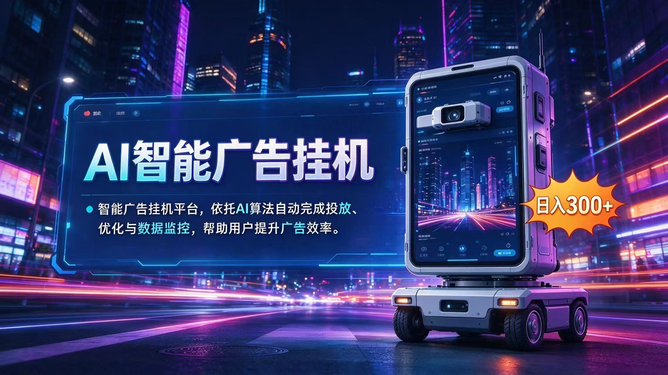 (20936期)AI 智能广告挂机|AI 自动运行,轻松托管广告任务 (20936期)AI 智能广告挂机|AI 自动运行,轻松托管广告任务