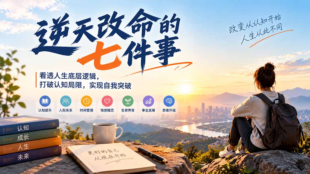 （21022期）付费文章：逆天改命的七件事，看透人生底层逻辑，打破认知局限，实现自我突破