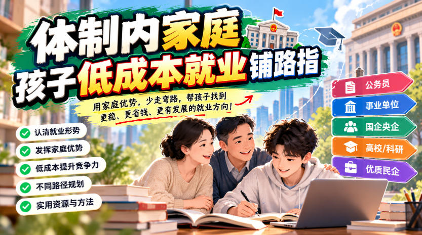 某公众号付费文章:体制内家庭,孩子低成本就业铺路指 某公众号付费文章:体制内家庭,孩子低成本就业铺路指